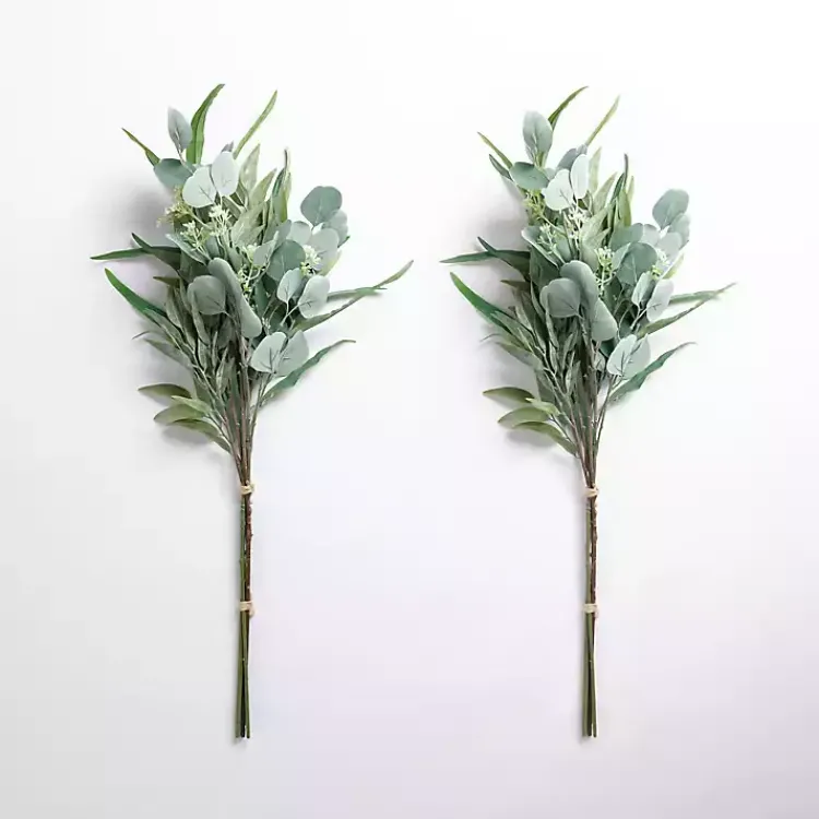 Outlet Mixed Eucalyptus Bouquets, Set of 2 Stems & Bouquets