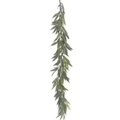 Outlet Muddy White Willow Garland, 72 in. Arrangements & Greenery