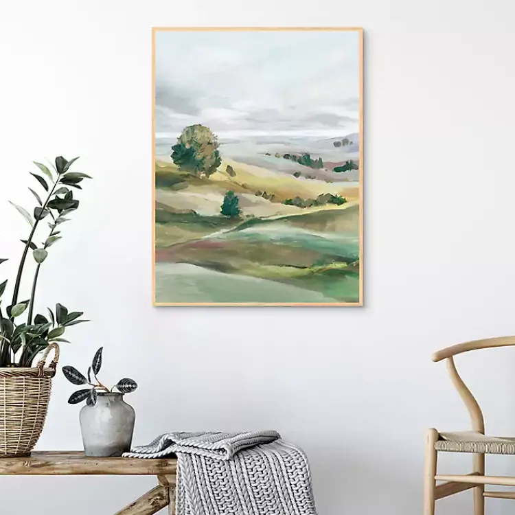 Kirklands Home Canvas Art|Green Pastures I Framed Canvas Art Print