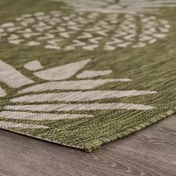 Kirklands Home Outdoor Rugs|Green Pineapple Outdoor Area Rug, 7x9