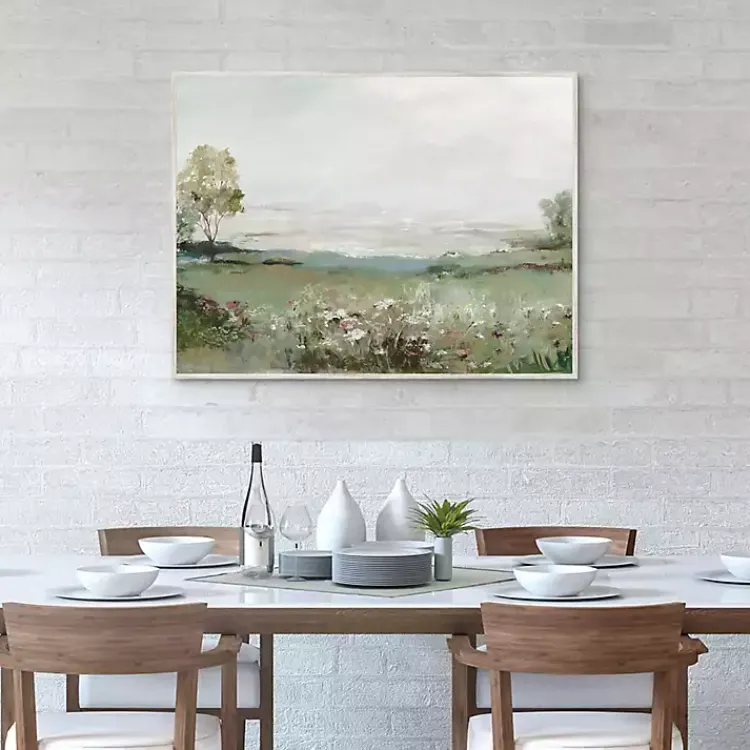 Kirklands Home Canvas Art|Green Prairie Field Framed Canvas Art Print