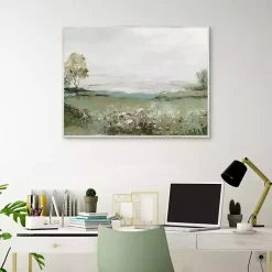 Kirklands Home Canvas Art|Green Prairie Field Framed Canvas Art Print