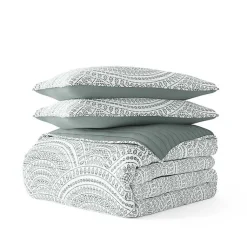 Kirklands Home Quilts|Green Scalloped Reversible 2-pc. Twin Quilt Set