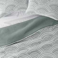 Kirklands Home Quilts|Green Scalloped Reversible 2-pc. Twin Quilt Set