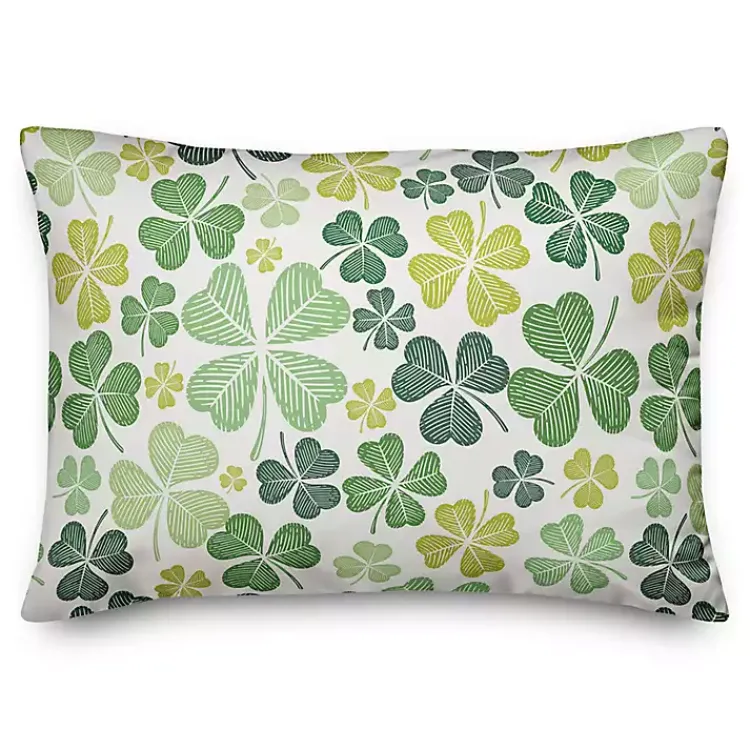 Online Shamrocks Indoor/Outdoor Lumbar Pillow Pillows
