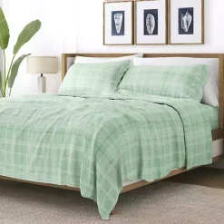 Kirklands Home Bed Sheets|Soft Thatch 3-pc. Twin Sheet Set Green