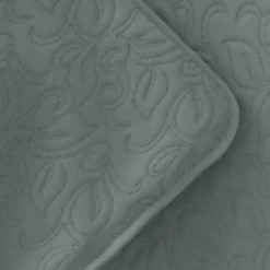 Kirklands Home Quilts|Stitched Floral 2-pc. Twin Quilt Set Green