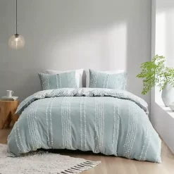 Kirklands Home Comforters|Stripe Diamond California King Comforter Set Green