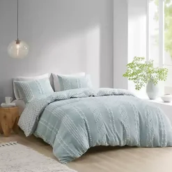 Kirklands Home Comforters|Stripe Diamond California King Comforter Set Green