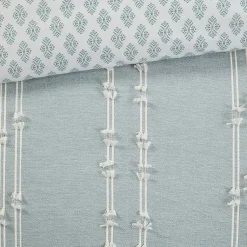 Kirklands Home Comforters|Stripe Diamond California King Comforter Set Green