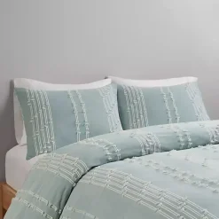 Kirklands Home Comforters|Stripe Diamond Full/Queen Comforter Set Green