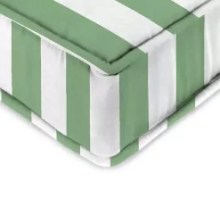 Kirklands Home Outdoor Cushions & Pillows|Green Striped Outdoor Deep Seat Cushion