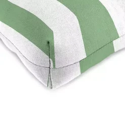 Kirklands Home Outdoor Cushions & Pillows|Stripes Outdoor Chair Cushions, Set of 2 Green