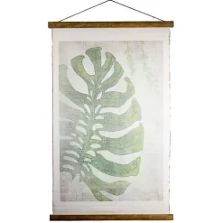 Kirklands Home Wall Plaques|Taro Scroll Tapestry Green
