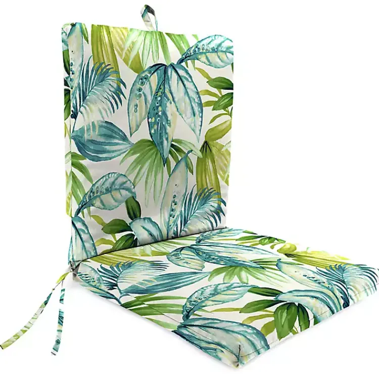 Kirklands Home Outdoor Cushions & Pillows|Green Tropics Outdoor Dining Chair Cushion