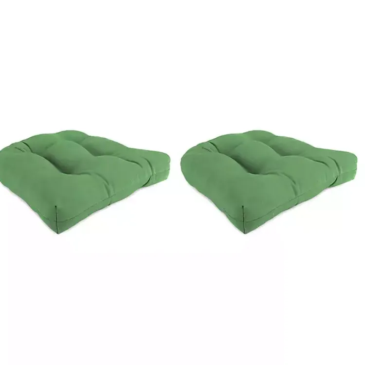 Kirklands Home Outdoor Cushions & Pillows|Tufted Outdoor Chair Cushions, Set of 2 Green