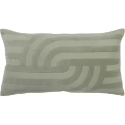 Online Velvet Abstract Stripe Lumbar Pillow Pillows