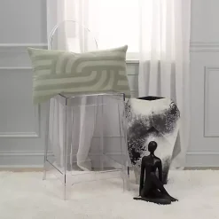 Online Velvet Abstract Stripe Lumbar Pillow Pillows