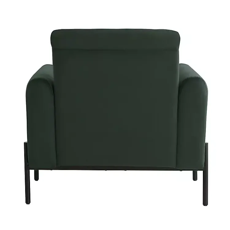 Kirklands Home Accent Chairs|Velvet Upholstered Knox Accent Chair Green