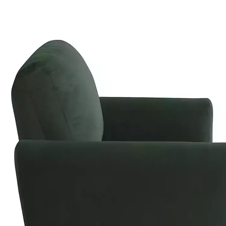 Kirklands Home Accent Chairs|Velvet Upholstered Knox Accent Chair Green