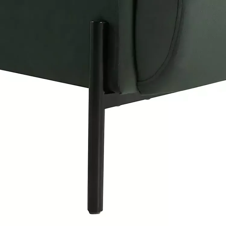 Kirklands Home Accent Chairs|Velvet Upholstered Knox Accent Chair Green