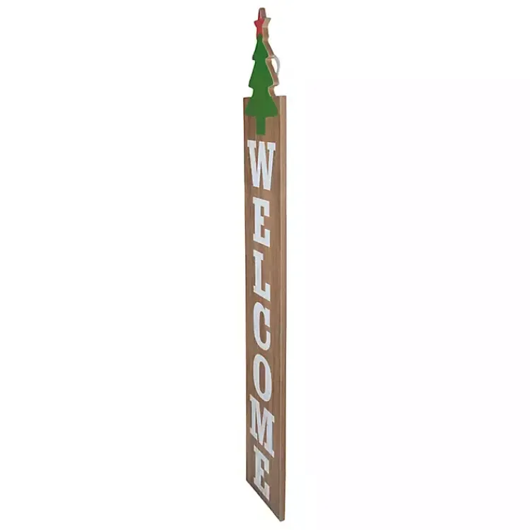 Online Green Welcome Christmas Tree Wall Decoration Outdoor Christmas Decorations