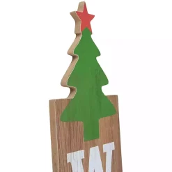 Online Green Welcome Christmas Tree Wall Decoration Outdoor Christmas Decorations
