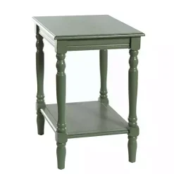 Kirklands Home Accent & End Tables|Wood Sybil Accent Table Green
