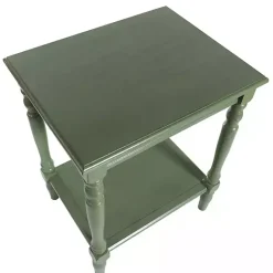 Kirklands Home Accent & End Tables|Wood Sybil Accent Table Green