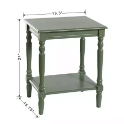 Kirklands Home Accent & End Tables|Wood Sybil Accent Table Green