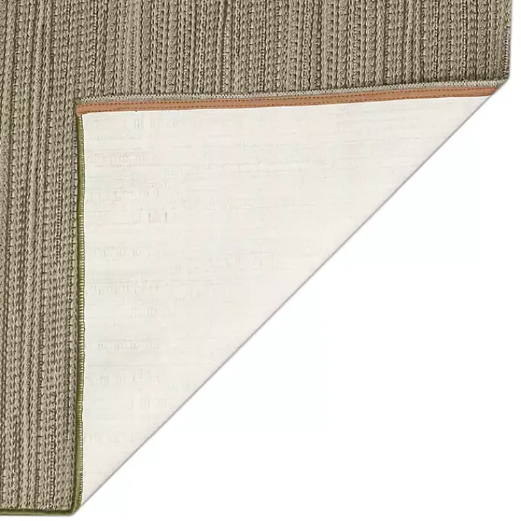 Kirklands Home Outdoor Rugs|Woven Lines Indoor/Outdoor Accent Rug, 2x3 Green