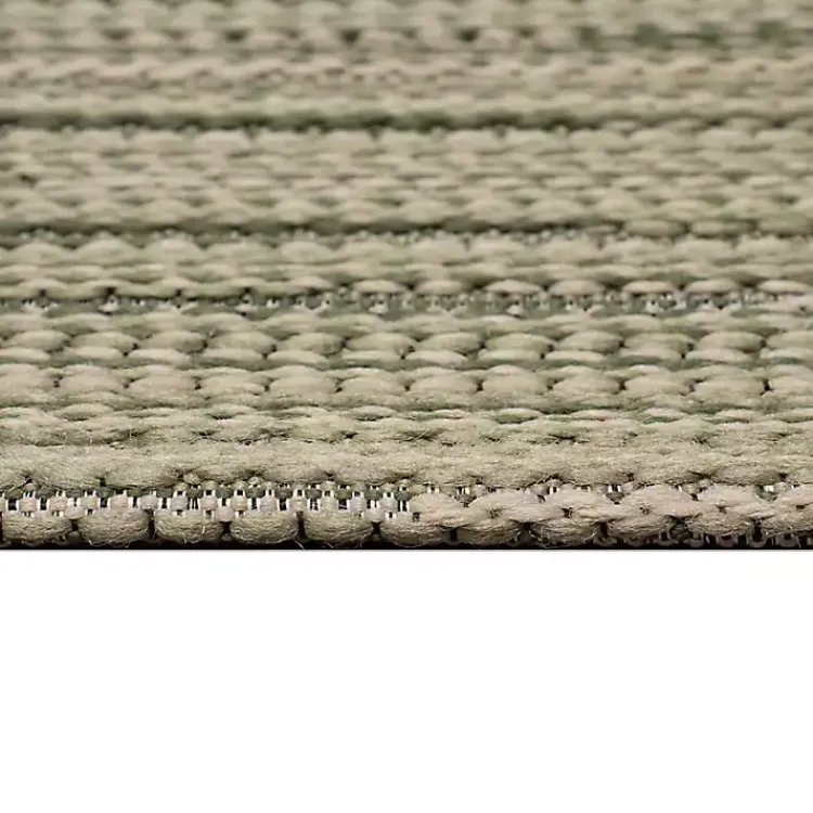 Kirklands Home Outdoor Rugs|Woven Lines Indoor/Outdoor Accent Rug, 2x3 Green