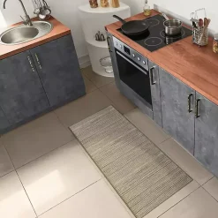 Kirklands Home Outdoor Rugs|Woven Lines Indoor/Outdoor Runner, 1x4 Green