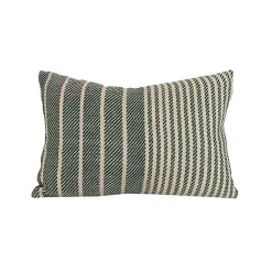 Hot Green Woven Stripe Indoor/Outdoor Pillow Pillows