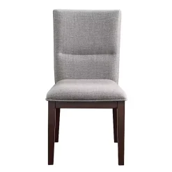 Kirklands Home Dining Chairs|Greige and Walnut Dining Chairs, Set of 2