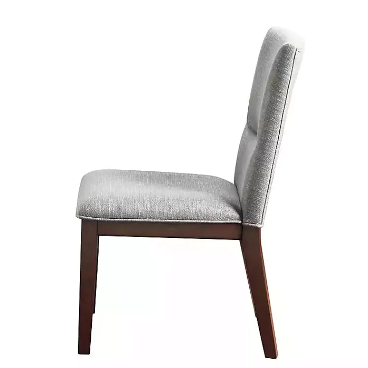 Kirklands Home Dining Chairs|Greige and Walnut Dining Chairs, Set of 2