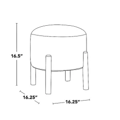 Kirklands Home Benches & Ottomans|Grey Michelle Ottoman Gray