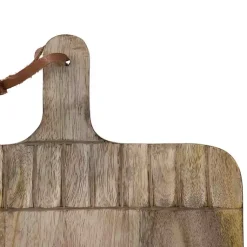 Kirklands Home Serving & Entertaining|Grooves Hand Carved Mango Wood Cutting Board Brown