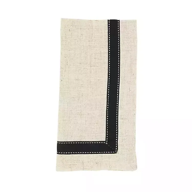 Kirklands Home Table Linens|Grosgrain Accent Napkins, Set of 4
