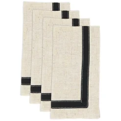 Kirklands Home Table Linens|Grosgrain Accent Napkins, Set of 4