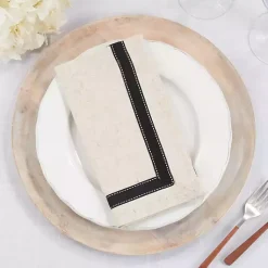 Kirklands Home Table Linens|Grosgrain Accent Napkins, Set of 4