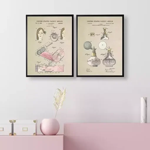 Kirklands Home Framed Art|Hair Rollers Patent Framed Art Print
