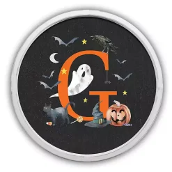 Halloween Monogram G White Framed Wall Plaque Halloween