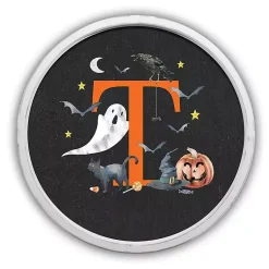 Sale Halloween Monogram T White Framed Wall Plaque Halloween