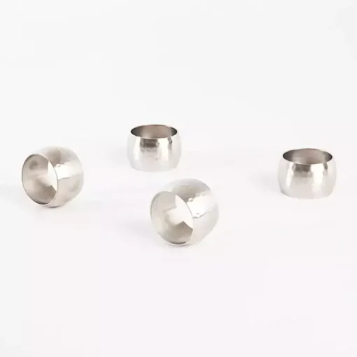 Kirklands Home Kitchen Accessories|Hammered Brass Napkin Rings, Set of 4