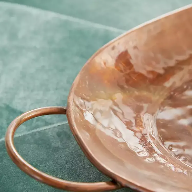Sale Hammered Copper 3-pc. Iridescent Tray Set Decorative Trays