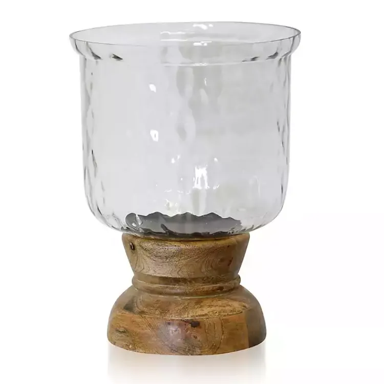 Hammered Glass Globe Candle Holder, 13 in. Candle Holders