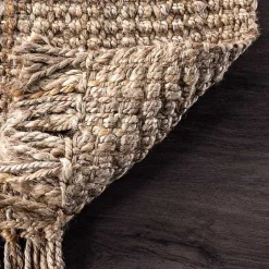 Kirklands Home Area Rugs|Hand Woven Looped Natural Jute Area Rug, 9x12 Tan