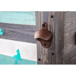 Kirklands Home Outdoor Dining|Handcrafted Wood Anchor Outdoor Patio Cooler Gray