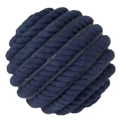 New Handmade Navy Jute Rope Orbs, Set of 4 Bowl Filler